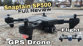 Snaptain SP500 Budget GPS Drone Review and Flight Test [upl. by Mordy227]