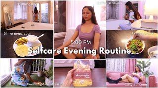 Cosy Selfcare Evening Routine 🌙  meditation dinner skincare getting cosy at home  Gulguli Singh [upl. by Ardiekal867]