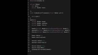 Linked List in C Program [upl. by Orodisi]