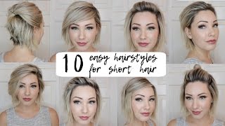 8 SUPER QUICK HAIRSTYLES ON SHORT 4C HAIR [upl. by Fenny]