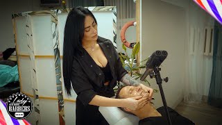 ASMR Massage by Barber Lady Helen [upl. by Salocin170]