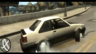 GTA IV  FUTO DRIFT HANDLING with handling lines [upl. by Lucilla]