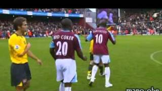 Petulant Fabregas Tries To Punch West Ham Players [upl. by Ztnahc]