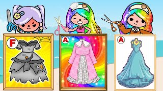 The Fashion FaceOff  Skilled Poor Designer vs Rich Rival  Toca Life Story [upl. by Airbmak799]