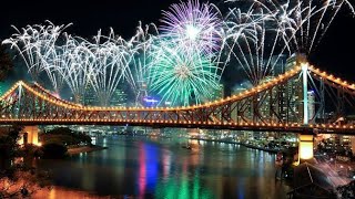 Brisbane Australia Fireworks 2024 at Story Bridge 4k [upl. by Hanzelin]