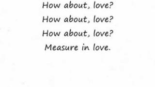 Seasons of Love lyrics [upl. by Arihat225]