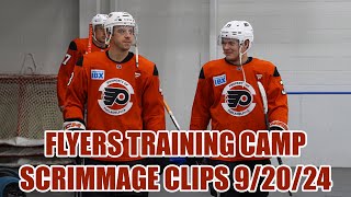 Philadelphia Flyers Training Camp Scrimmage Clips  Day 2 92024 [upl. by Ekyt909]