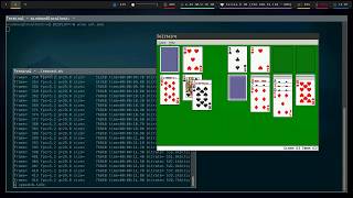 Winex86 on ARM  Beating Solitaire [upl. by Photina698]