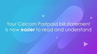 The new and simplified Celcom Postpaid bill statement [upl. by Bergeman]