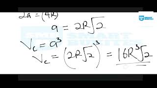 Calculate the Volume of an FCC unit in terms of the atomic radius R and find its APF [upl. by Chader]