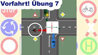 Vorfahrt durch Verkehrszeichen  VORFAHRT ÜBEN  Vorfahrtstraining Übung 7 [upl. by Ennahoj984]