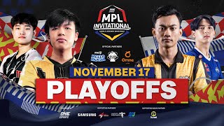 BAHASA INDONESIA ONE Esports MPL Invitational 2023  Hari 3  Playoffs [upl. by Akino982]