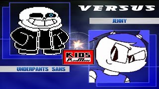 Lets play UNDERTALE MUGEN  Underpants Sans VS XJ9 Jenny  FUNNY GAMING [upl. by Cross]