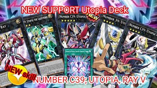 NUMBER C39 UTOPIA RAY V NEW SUPPORT Utopia Deck NUMBER C39 UTOPIA RAY V YuGiOh Duel Links [upl. by Charlie]