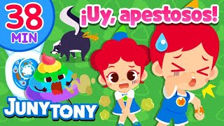 MIX  ¡Uy Apestoso  Popó Pipí Sudor y Más  Canciones Infantiles  JunyTony en español [upl. by Aleusnoc]