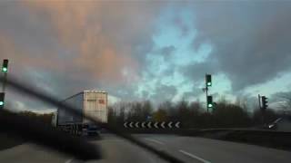 Driving On The A34 From M3 Motorway J9 Winnall Winchester To M4 J13 Chieveley Thatcham England [upl. by Tace]