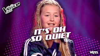 Sam  Its Oh So Quiet  Knockouts  The Voice Kids  VTM [upl. by Ynavoeg]