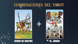 Cinco de Bastos amp El Juicio 💡COMBINACIONES DEL TAROT Y SU SIGNIFICADO [upl. by Yrovi343]