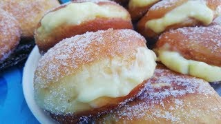 Recette Beignets Au Crème Citron Facile Et Rapide  cuisine marocaine [upl. by Yentterb]