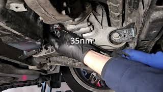 Mercedes Benz ML350 W166 Front Differential service oil fluid change [upl. by Rinaldo]