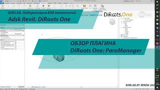 ParaManager Обзор пакетного копирования параметров в семействах rfa Revit плагином DiRoots One [upl. by Yecram]