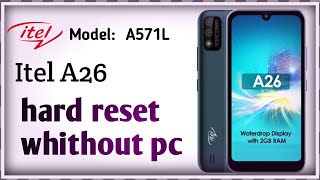 itel A26 hard reset [upl. by Kara-Lynn]