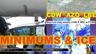 P46TMeridian MINs on approach Xcountry and IFR planning Kalamazoo MI and Latrobe PA LIFL Ep14 [upl. by Yzzik]