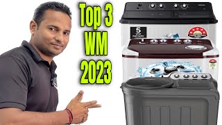 Top 3 Best Semi Automatic Washing Machine in India 8KG 2023👌SamsungLGWhirlpool [upl. by Autumn]