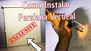 COMO INSTALAR UNA PERSIANA VERTICAL  Pasó a Paso [upl. by Toll]