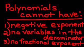 Polynomial Definitions Identification Terms and Names [upl. by Sseb]