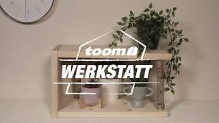 toom Werkstatt DIYWandregal mit Birkenstamm  toom Baumarkt [upl. by Corabelle]