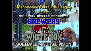 MFLL Minors Softball Brewers vs White Sox 1993 [upl. by Adiela]