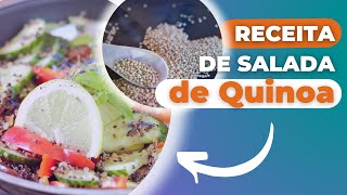 Receita Vegana de Salada de Quinoa shorts [upl. by Anilorak388]