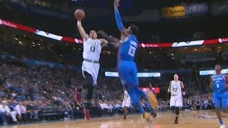 Jayson Tatum Dunks on Paul George Thunder 04 Start 201819 NBA Season [upl. by Daryl]