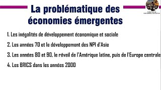 La problématique des économies émergentes [upl. by Nairrot743]