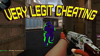 CSGO VERY Legit Hacking  MY TEAM EXPOSED ME XD ft Iniuria [upl. by Anahtor127]