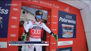 Marcel Hirscher Riesentorlauf Sieg Garmisch 2018 [upl. by Nayve55]