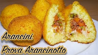 Arancine o Arancini di Riso con PROVA ARANCINOTTO  Italian Recipe Video 4k [upl. by Weed996]