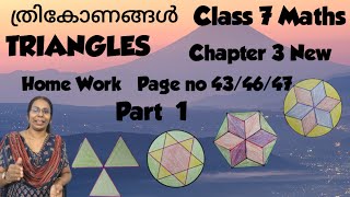 Class 7 Maths Chapter 3 Triangles Part 1 Video Page no 434647 activitiesHomeworkganithammaduram [upl. by Atinele]