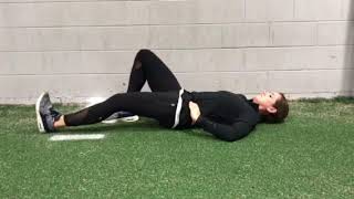 Posterior Pelvic Tilt Hold with Heel Slide [upl. by Ardnusal]