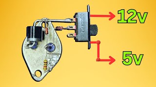 How To Make Voltage Regulator 12v to 5v  Dual Voltage Regulator [upl. by Micaela]