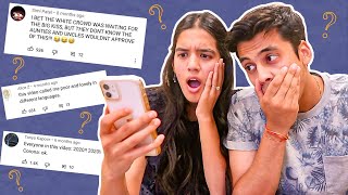 Reacting To Our Bollywood Proposal Comments  Shivani Bafna Shyam Shah [upl. by Arrehs]