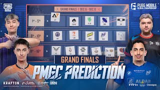 PMGC Grand Finals Players Prediction  2024 PUBG MOBILE GLOBAL CHAMPIONSHIP [upl. by Jonell]