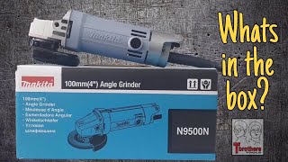 Whats in the box Makita N9500N Angle Grinder [upl. by Giardap]