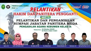 PELANTIKAN HAKIM amp PANITERA PENGGANTI SERTA PELANTIKAN amp PENGAMBILAN SUMPAH JABATAN PANITERA MUDA [upl. by Enellek]