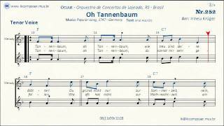 O Tannenbaum  O Christmas Tree  Choir  Tenor [upl. by Vevine547]