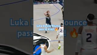 Luka Doncic bounced pass to Klay Thompson 😱 nba lukadoncic [upl. by Ettessil]