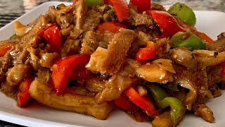 Pepper steak beef tripe  o tuwalya ng baka [upl. by Eatnoed462]