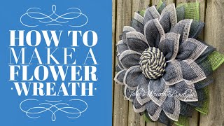 DIY Flower Wreath  How to Make a Flower Wreath  Flower Wreath Tutorial [upl. by Critta]