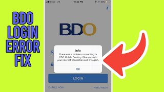 How can we Fix BDO Online Banking Error 100 fix 2024 [upl. by Borek188]